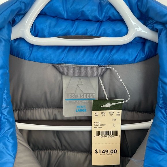 | NWT | Eddie Bauer / Whittaker Mountaineering Men’s Downlight Vest - Large - Picture 12 of 14